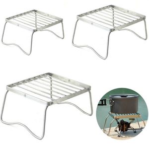 BBQ Tools Accessoires Mini Pocket BBQ Grill draagbare roestvrij staal BBQ Grill Folding Grill Barbecue Accessoires voor Home Park Gebruik voor parkkamperen 230221