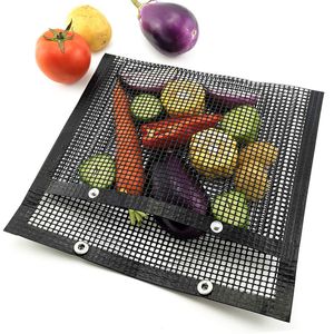 Outils de barbecue Accessoires Antiadhésif Mesh Grill Sac Barbecue Net Tapis Pad Cuisine Viande Légumes Cuisson Griller Poche Résistant Aux Hautes Températures 230522