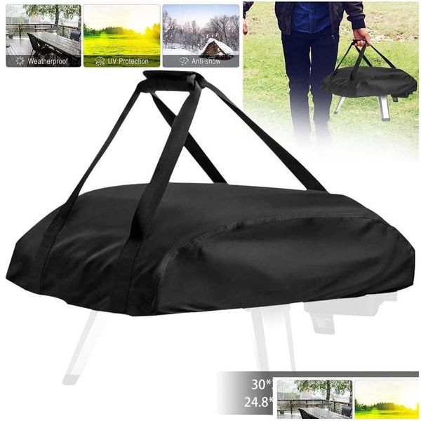 Accessoires d'outils de barbecue Four à pizza Er compatible avec Ooni Koda 12/16 Portable 420D Tissu Oxford imperméable à l'eau Livraison lourde Hom Otp54