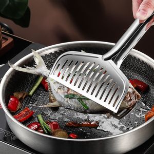 BBQ Gereedschap Accessoires Roestvrijstalen huishoudelijke barbecuetangen voedseltangen gebakken vis gegrilde vistangen steak braadtangen keukengereedschap 230617