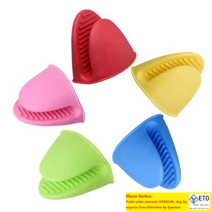 Outils de barbecue Silicone résistant à la chaleur gants Clips isolation antiadhésive anti-dérapant Pot porte-intestin Clip cuisson cuisson mitaines de four