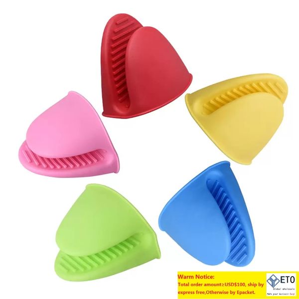 Outils de barbecue Silicone résistant à la chaleur gants Clips isolation antiadhésive anti-dérapant Pot porte-intestin Clip cuisson cuisson mitaines de four