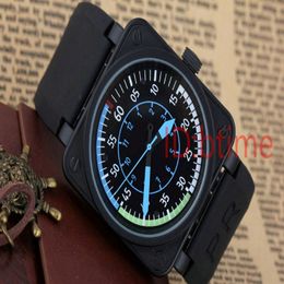 BBR-01 AirSpeed Nieuwe Bell Aviation Flight Flight Mens Automatic Movement Limited Edition Mechanical Watches Fashion Rubber roestvrij staal Oran 2920