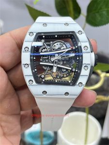 BBR Factory Super Edition herenhorloges RM35 Tourbillon-beweging Automatisch mechanisch horloge Wijnemmer Rubberen armband Diep waterdichte horloges-94