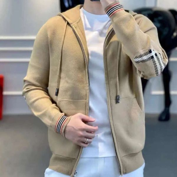 bbr à capuche hiver pull à capuche patchwork sweat burb cardigan veste designer hommes t-shirt hommes femmes lâche sweat à capuche pur coton pull manteau