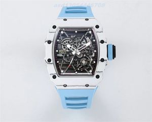 2024 BBR RM35-01 Koolstofvezel horloge RMUL3 Hol één beweging Witte edelsteen Schokdemper Horloge ultralicht gewicht 50 g titaniumlegering materiaal saffierspiegel