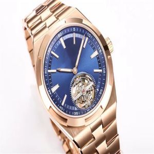 Reloj BBR Movimiento Tourbillon 42 5 mm Acero fino 316L Escala de revestimiento súper brillante en la oscuridad Zafiro transparente de alta definición de doble cara291G