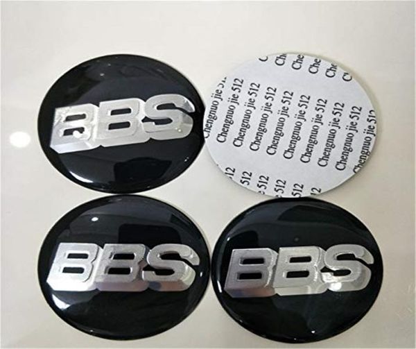 BBS Car Wheel Center Cap Emblem Badge Stickers Black Silver02537849