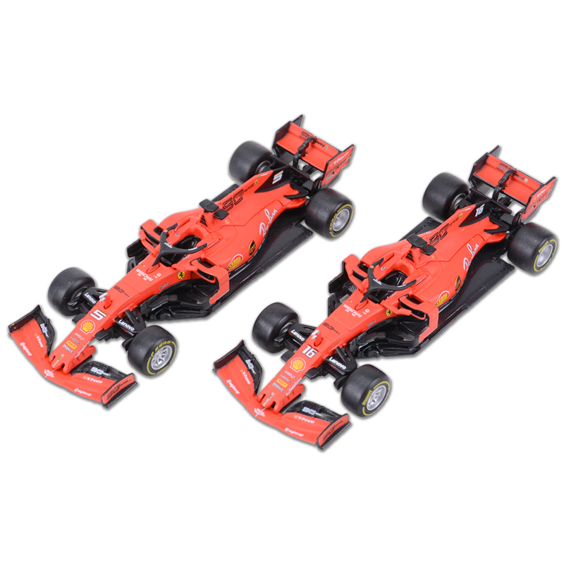 Bburago 1:43 2019 SF90 SF71H SF70H SF16H # 5 # 7 # 16 F1 Racing Formula Car Simulation statique Alliage moulé sous pression Modèle de voiture LJ200930