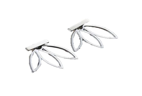 BC 2016 New Vintage Lotus Boucles d'oreilles Metal Bar Boucles d'oreilles Fashion Eart Veste femme Bijoux Rosegold Silver Tone 1 Piece8932617