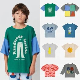 BC 2023 été INS Style t-shirt pour enfants garçons et filles décontracté dessin animé amusant imprimé haut à manches courtes vêtements pour enfants 240318