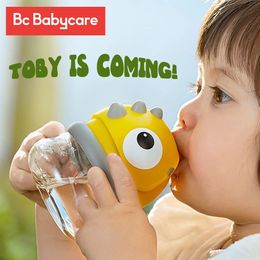 BC Babycare Kids Training Sippy / Duckbill Cup Gravity Ball Outdoor Portable Baby Fakproof Dinosaur Handle / Sling Water Bottles 240227