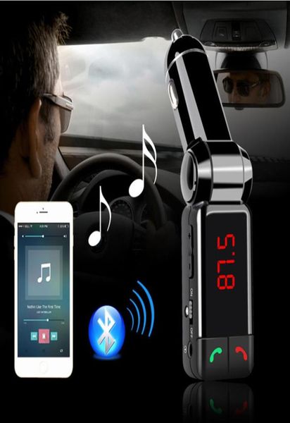 BC06 Chargeur de voiture Transmetteur FM Bluetooth Double port USB dans la voiture Récepteur Bluetooth Lecteur MP3 avec appel mains libres Bluetooth en 9594190