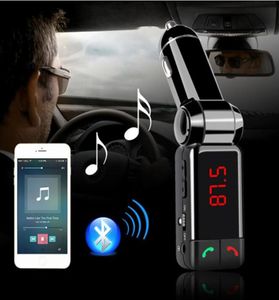 BC06 Kit de voiture sans fil Bluetooth transmetteur FM mains libres stéréo o lecteur de musique MP3 double Ports USB chargeur avec écran LCD7567781