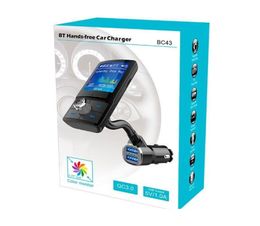 Kit transmetteur FM Bluetooth BC43 pour voiture, lecteur MP3, écran couleur LCD, QC30, double USB, chargeur rapide, 8583891
