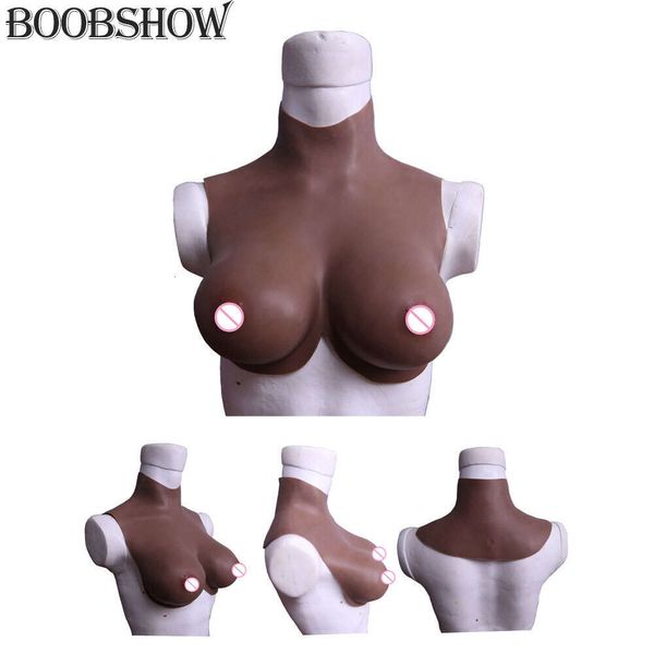 BCDEG tasse africaine noire Simulation faux seins réaliste Silicone poitrine forme seins pour transexuelle Dragqueen crosscommode travestisme