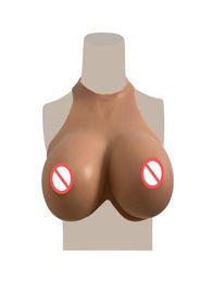 Copa BCDEG enormes tetas falsas Formas de seno de silicona artificial placas de trajes para el transgénero tranvénero.