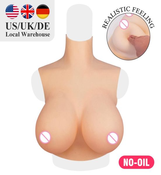 Coupe BCDG Coupe réaliste en silicone Forme de sein artificiel Boobs Enhancer Crossdressrs Poit