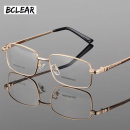 BCLEAR mode lunettes classique épais plaqué or hommes plein cadre lunettes optiques cadre mode lunettes cadres S902 240227