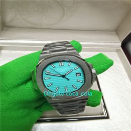 BD usine AAA nouveau style bleu montre mode étanche hommes 324 mouvement automatique 40mm montre 5711 montres plongée transparente Wr2643