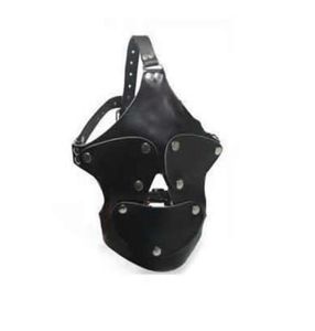BDSM Bondage Gear Fetish Sex Toy Mask Mask avec blinder amovible et bâillons en bouche détachable