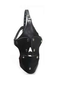 Masque de jouet sexuel fétichiste avec blinder amovible et bouche détachable, équipement de bondage BDSM, Gags bon marché, Wholer7765565