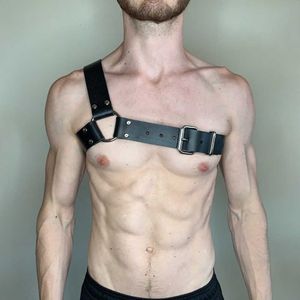 Harnais en cuir de Bondage Bdsm pour hommes, ceinture, Lingerie corporelle, ceintures d'épaule, bretelles, accessoires sexuels érotiques, Cosplay Gay