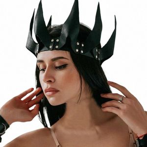 Bdsm Érotique Sexy Masque Cosplay En Cuir Sexe Masque En Cuir Harn Halen Partie Mascarade Ball Fantaisie Couronne Masques Punk Sex Toy o6Pf #