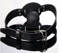 BDSM FETICH NEGRO Bola Bola Gag Head Cinturón de esclavitud en juegos para adultos para parejas Productos sexuales porno juguetes para mujeres y hombres gay7176910