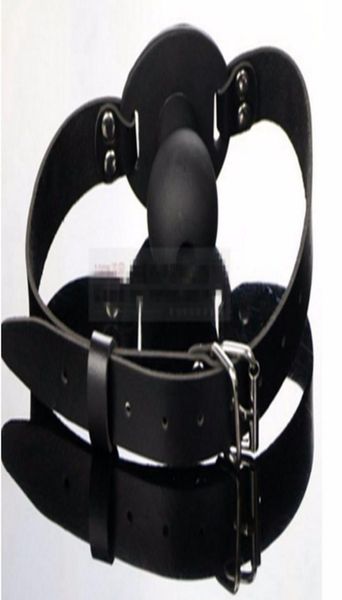 Bdsm Fetish Black Mouth Plug Ball Gag Head Ceinture de bondage dans les jeux pour adultes pour les couples Produits de sexe porno Jouets pour femmes et hommes Gay8761171