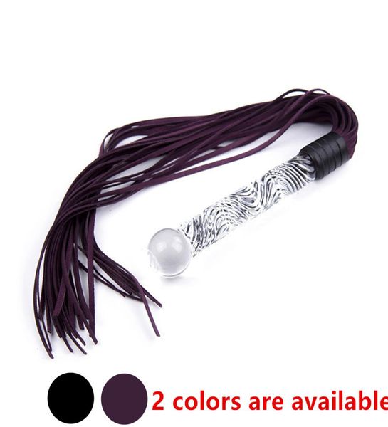 Bdsm Fétiche Sexe Véritable Fouet En Cuir Flogger Cul Fessée Bondage Esclave Verre Pénis Godes Anal Plug In Jeux Pour Adultes Pour Couples1432711