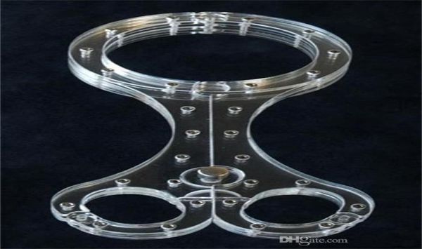 BDSM luxe en aluminium anodisé Cangue cou menottes retenue Bondage joug poignet pilori avec Lock8089045