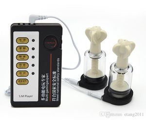 BDSM Medical Electro Shock Sex Toys Kit Elektrische Tepelklemmen Vacuüm Sucker voor Body Extension SM-game