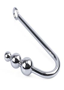 BDSM Metalen Anale Hook Sex Marteling Spelen Fetish Butt Plug Bondage Gear met 3 Ball Unisex Volwassen Spelletjes Erotisch Speelgoed HSYBP0208896069