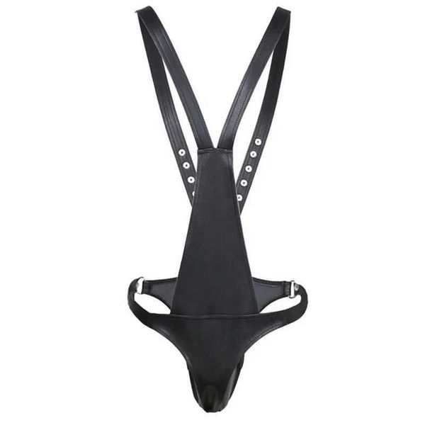 Bdsm Night Club Sex Man Noir Bracelet En Cuir Ceinture Ceinture Lingerie Costumes Exotiques