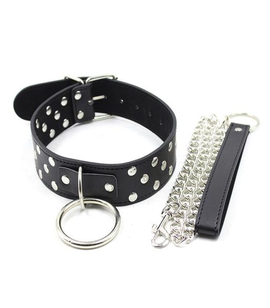 BDSM Pu Leather Coll Colaire d'esclaves Bondage de l'esclaves Belt de retenue dans les jeux pour adultes pour couples Fetish Erotic Sex Toys for Women and Men HS031594584