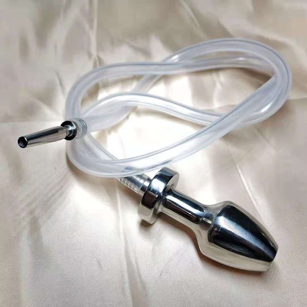 BDSM-enema uretral de acero inoxidable, catéteres de limpieza Anal, tapón para pene masculino, irritación vaginal, hombres Gay