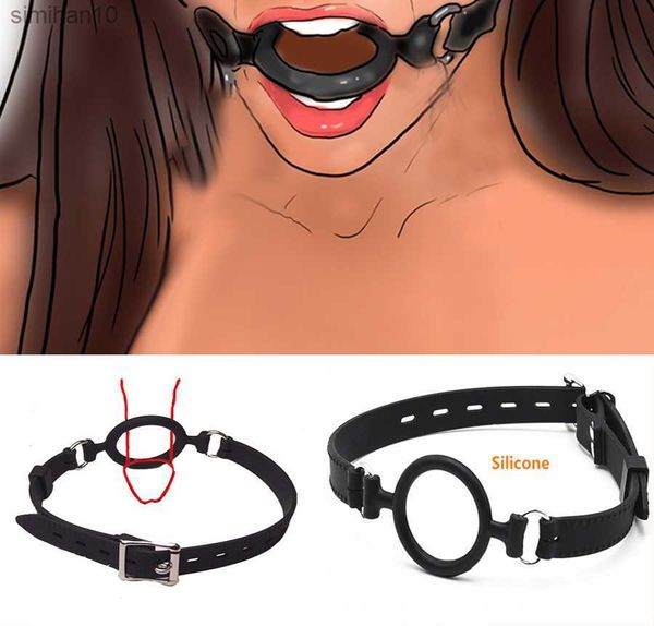 Bdsm Jouet Adulte Fournitures De Sexe Bouche Ouverte Bite Gag Fétiche Fixation Orale BDSM Jouets Sex Esclave Bondage Museau Couple Flirt Outils L230518