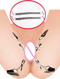 BDSM wikkel rond dijharnas met vagina klemschanden pussyvaginallabia lippen spreider bondagesexy speelgoed voor dames4375661