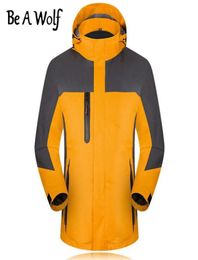 Être un loup grimpant veste de randonnée femme hommes extérieur sport camping ski de chasse pêcheur hiver étanche veste de vent de vent h11441493