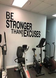 Ser que sus excusas cita calcomanía de pared aula de gimnasio motivacional cita inspiradora calcomanía fitness Crossfit 2107054624626