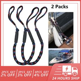 Accessoires de plage 1 2Pcs Set Bungee Dock Line Corde d'amarrage pour bateau 4 pieds 2 R Cordon Dockline Bateaux Kayak Accessoires 230621