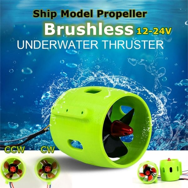 Accessoires de plage 12V24V Brushless Boat Moteur électrique DIY Ship Propulseur sous-marin 4Blade Hélice Propulsion 30W200W Pour ROV RC Bait Tug 230713