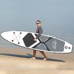 Strandaccessoires LinDo Opblaasbaar Stand Up Paddle Board SUP Surfboard Watersport Surf Set met PaddleBoard Fin Foot Rope Inflator 230629