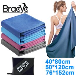 Strandaccessoires Sport Microfiber Snelle droge zakdoek handdoek Draagbare Ultralicht Absorberend groot voor zwembad Zwem Gym Fitness Yoga 230411