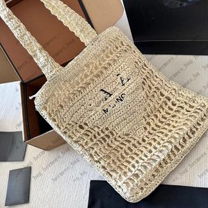 bolso de playa bolso de diseñador bolso de mano bolso de compras bolso de playa bolso de hombro Bolsos de ganchillo de rafia para mujer Bolso pequeño con logo triangular estilo verano para mujer