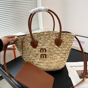 Strandtas Designer Handtassen Hoogwaardige schouderstro Miui Bogg Bag portemonnees voor vrouwen