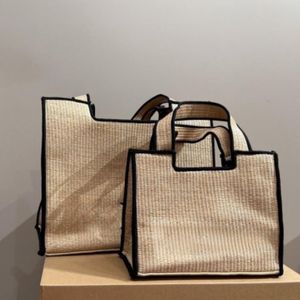 Sac de plage sac fourre-tout sac de créateur de sacs à main pour femme de luxe de luxe brodé sac à provisions herbeuse végétal tissé panier de style français sac crossbody sac mini sac