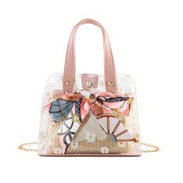 Sac de plage transparent pour femmes, asymétrique épaule dénudée, sac de gelée, sacoche portable polyvalente 060