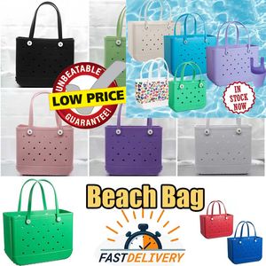 Strandtassen Grote capaciteit Bogg vrouwen Men Mlearpit Schouder Tote PVC Plastic Zwemtas Handtas Pochette Hobo buitenshuis buitenshuis Crossbody Weekend Binkopenzakken Kinderen roze